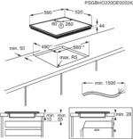 Plită incorporabilă cu inducție AEG TN64IA00FB - imagine 2